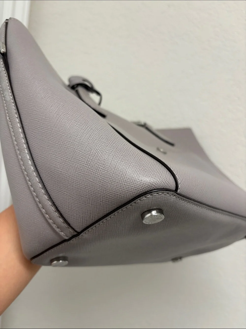 Michael Kors Grey Saffiano Leather Tote